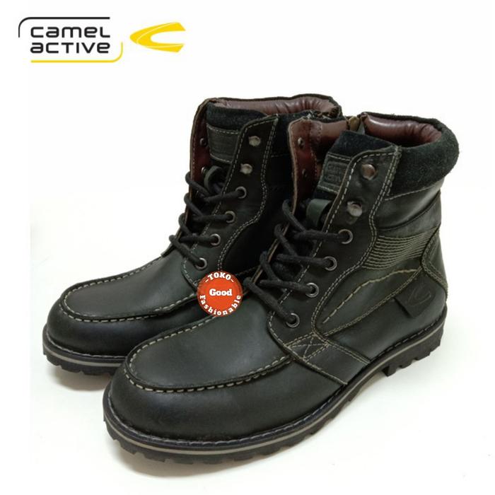 Camel Active Men Trench Boots Pria Black