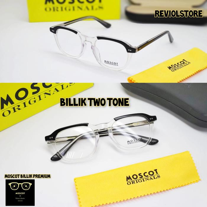 frame Kacamata pria wanita Moscot billik twotone grade original