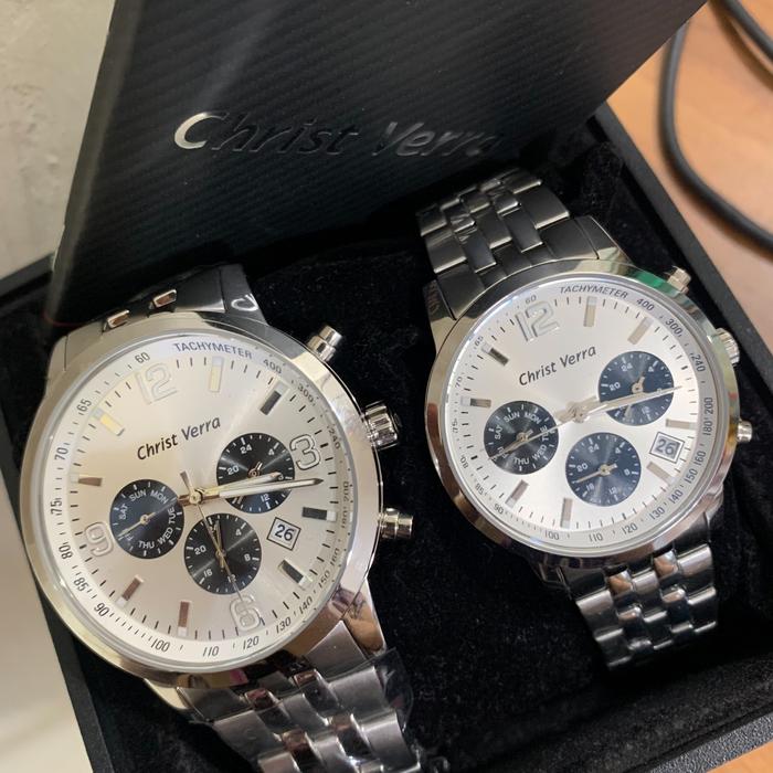 JAM TANGAN CHRIST VERRA CV 75018G 11 SLV, 75018L 11 SLV GARANSI 2TAHUN