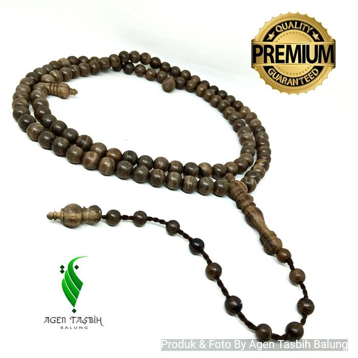 Tasbih Kalimasada Super Size 8mm, Asli Kayu Langka bertuah Nusantara