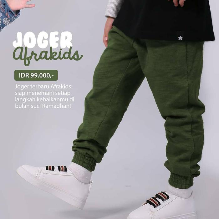 Jogger Pants AFRAKIDS CA005 (GREEN ARMY)