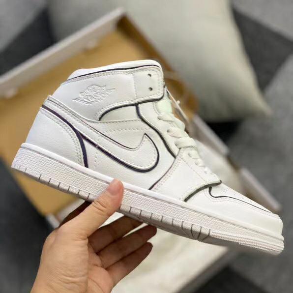Nike Air Jordan 1 Mid Iridescent Reflective White