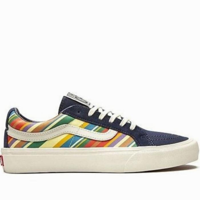 Vans Sk8 Low Reissue Retro Stripes Dress Blue