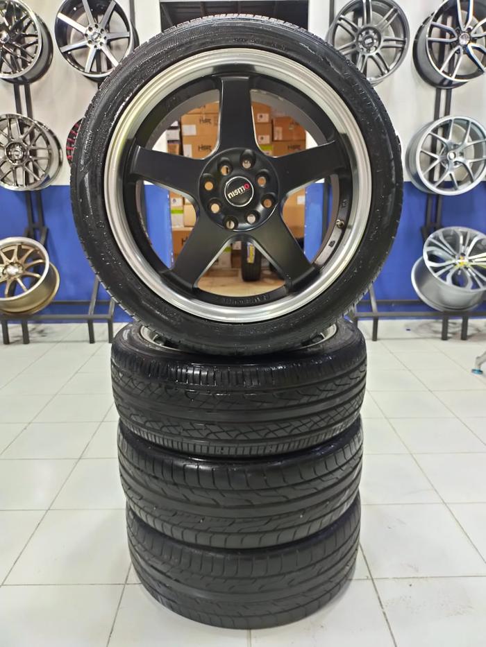 Velg racing Mobil PCD 4x100/114 NISMO + BAN TOYO,HK 205 45 R17(70%)