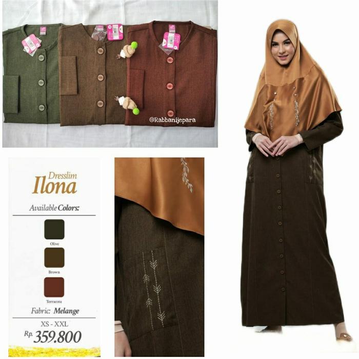 Rabbani Dresslim Ilona Gamis Baju Muslim Wanita Dewasa