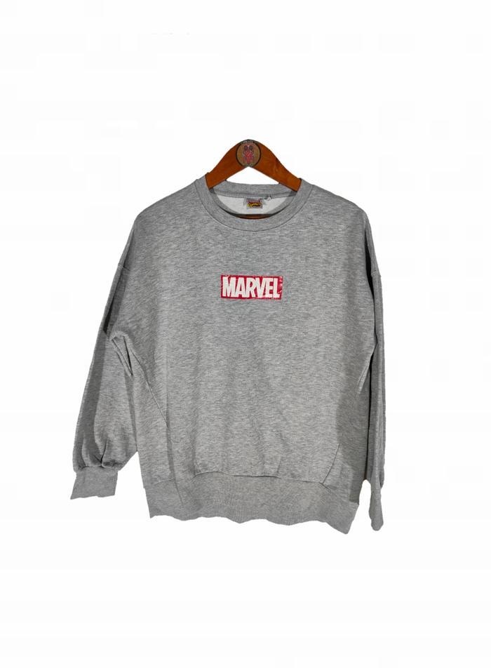 SWEATER/ CREWNECK MARVEL BOX LOGO SECOND ORIGINAL, SZ L, KD 98%, CN23