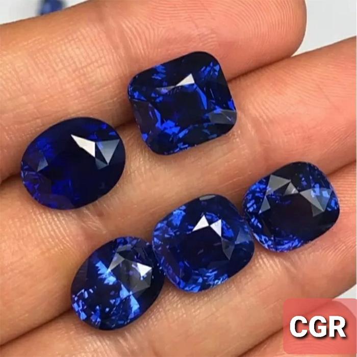 Permata Sapphire Royal Blue Catam Fancy Shape Naik Tester