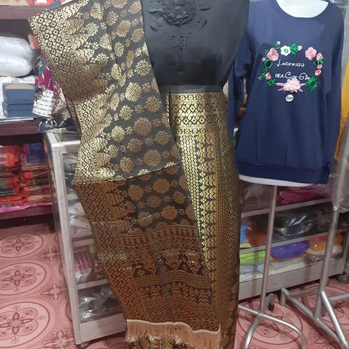 SONGKET SARUNG SELENDANG SUJI TENUN PALEMBANG MESIN LEMBUT MURAH BATAK