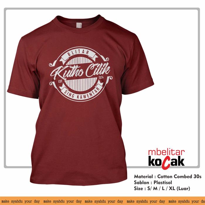 Kaos Katun Khas Blitar - Blitar Kutho Cilik