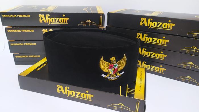 songkok logo garuda peci logo garuda peci hitam dewasa logo bordir