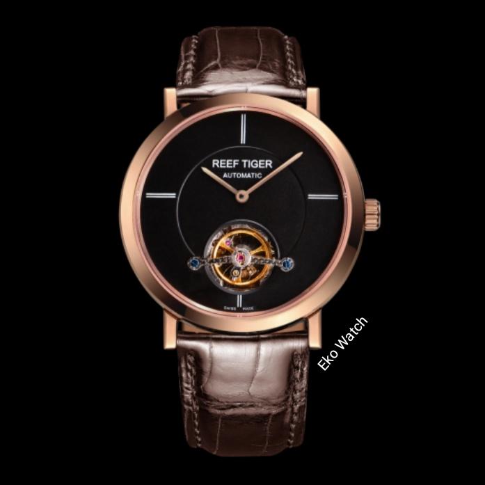 Jam Tangan Reef Tiger Mountain Rainer Tourbillon Original