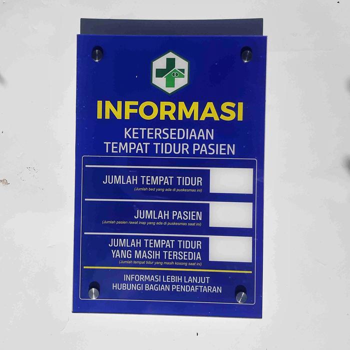 Papan Informasi Ketersediaan Bed Pasien Rawat Inap