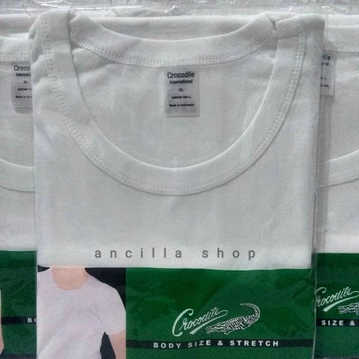 Kaos Oblong Crocodile Putih