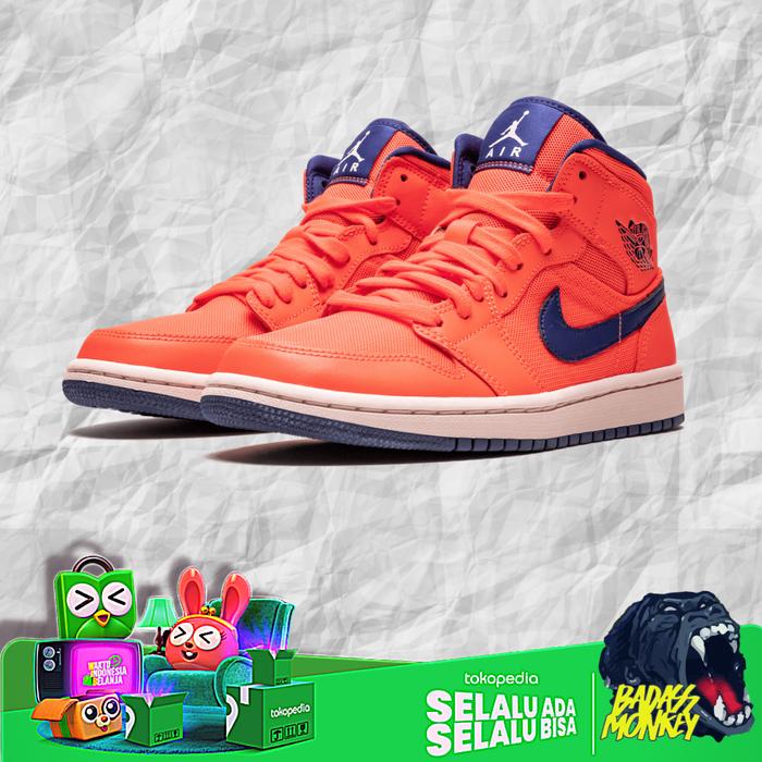AIR JORDAN 1 MID TURF ORANGE BLUE VOID (W)