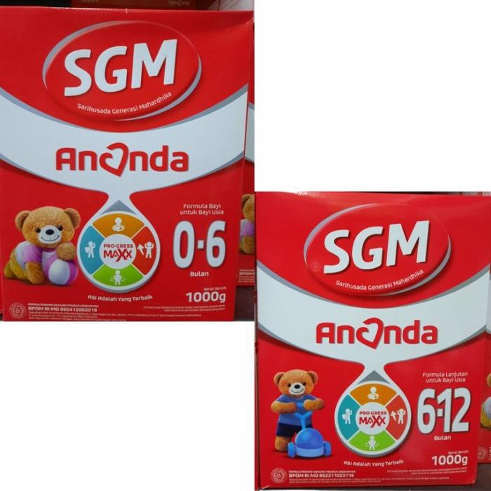 sgm ananda 1000gr 0-6 / 6-12 bulan
