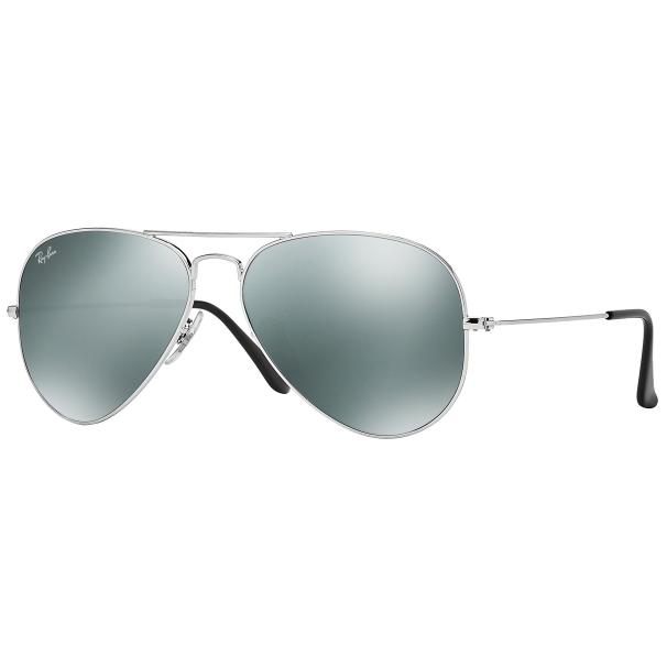 Rayban Kacamata Hitam Original AVIATOR RB 3025 W3277 58 Silver