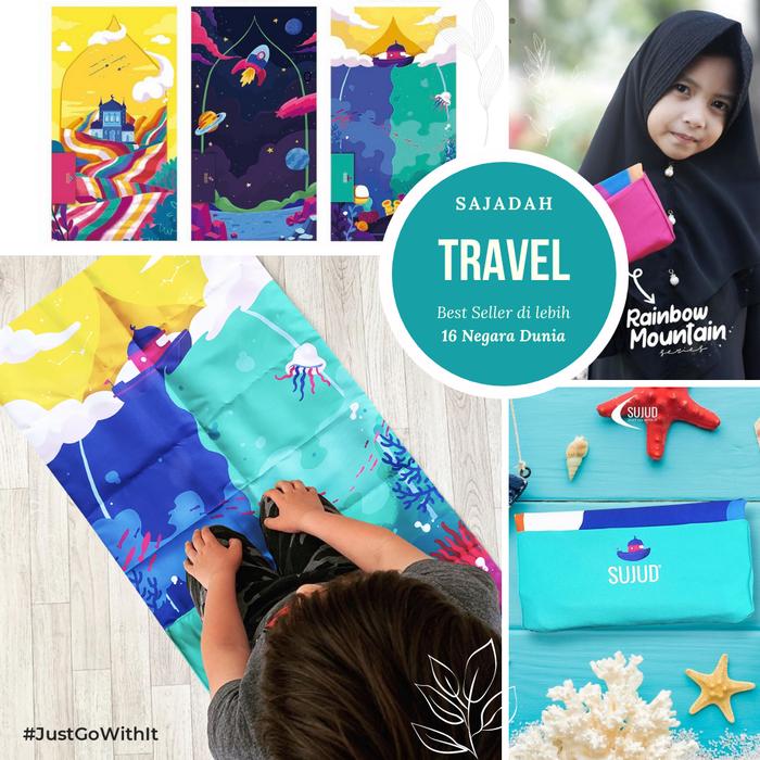 Sajadah anak lucu balita kecil unik sajadah kartun (PO - Custom Nama)