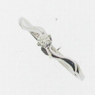 Cincin Berlian Tunangan 18K Emas Putih