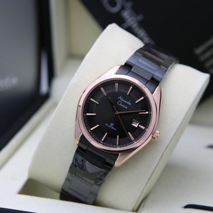 Alexandre Christie AC 8648 / AC 8648LD RoseGold Black Original&Garansi