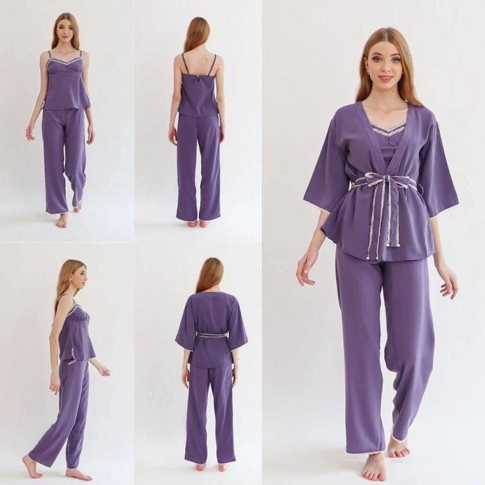 Baju tidur kimono piyama pijamas pyjamas ICI Maintenant 3 in 1 murah