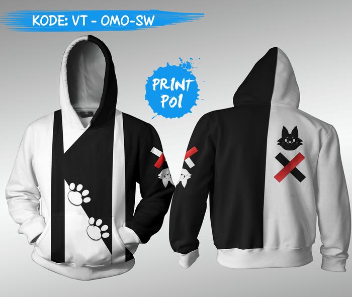 Sweater Jaket Ookami Mio Vtuber Cosplay - Hoodie Fullprint Anime