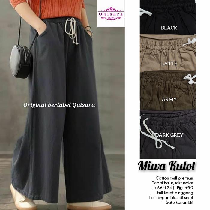 MIWA KULOT CELANA WANITA KATUN TWILL TERBARU MODIS