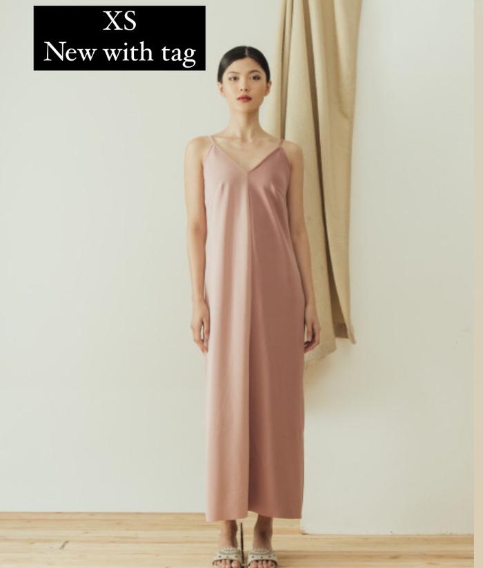 Sovi Atelier x Mmehuillet Dress Le vetifer dusty pink size xs