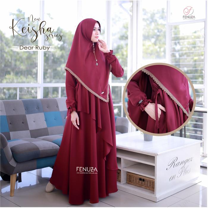 [FENUZA] KEISHA DRESS GAMIS POLOS
