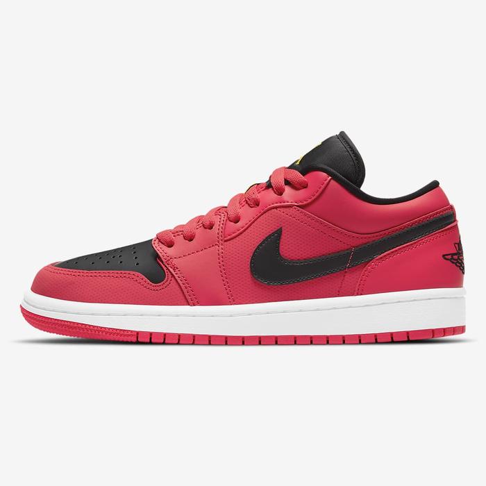NIKE AIR JORDAN 1 LOW SIREN RED WHITE GOLD BLACK ORIGINAL