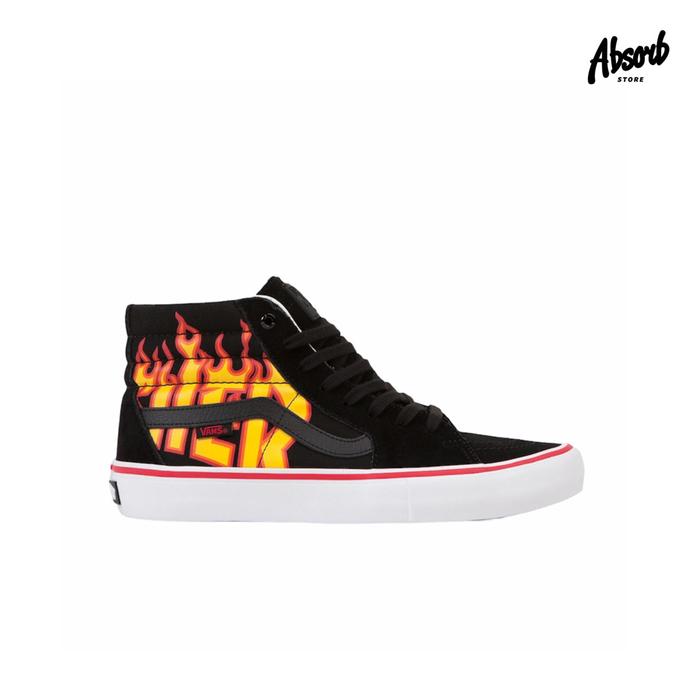 Vans Sk8-Hi Pro x Thrasher “Flame” (Black/White) 2017
