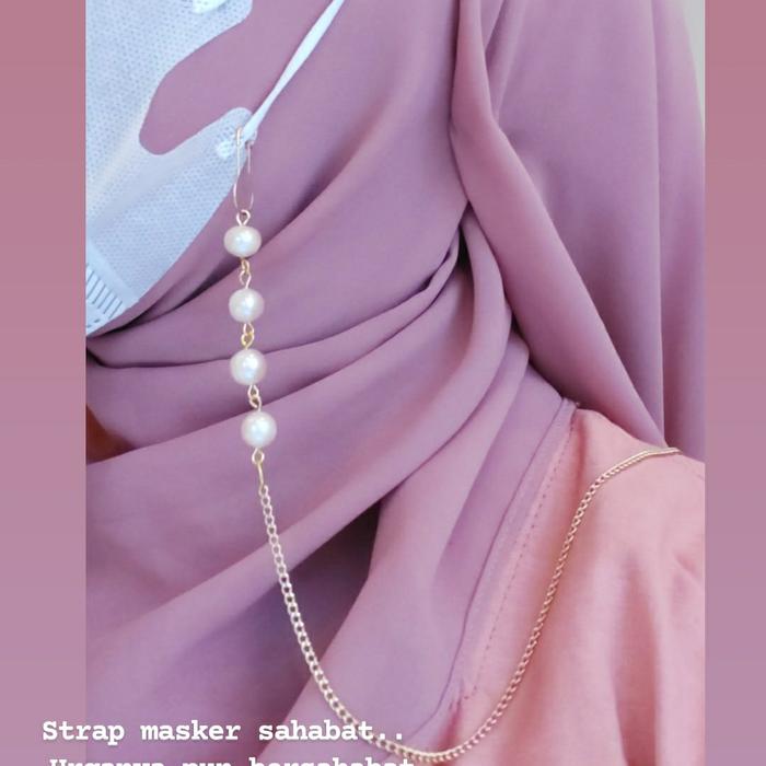 strap masker mutiara tawar asli lombok original