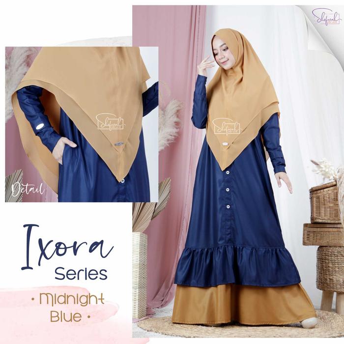 [SHOFWAH] IXORA DRESS GAMIS POLOS