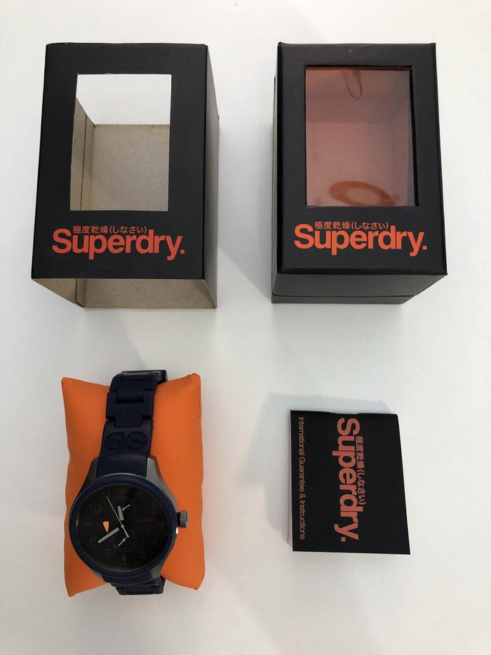 Jam Tangan SUPERDRY SYG110U Mens Blue Scuba Watch