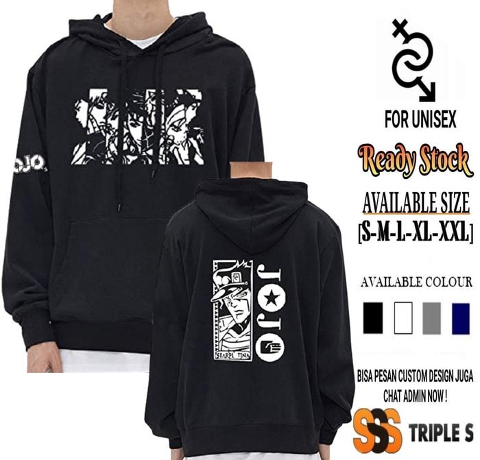 HOODIE JUMPER ANIME JOJO BIZARRE ADVENTURE STARDUST CRUSADERS JOESTAR