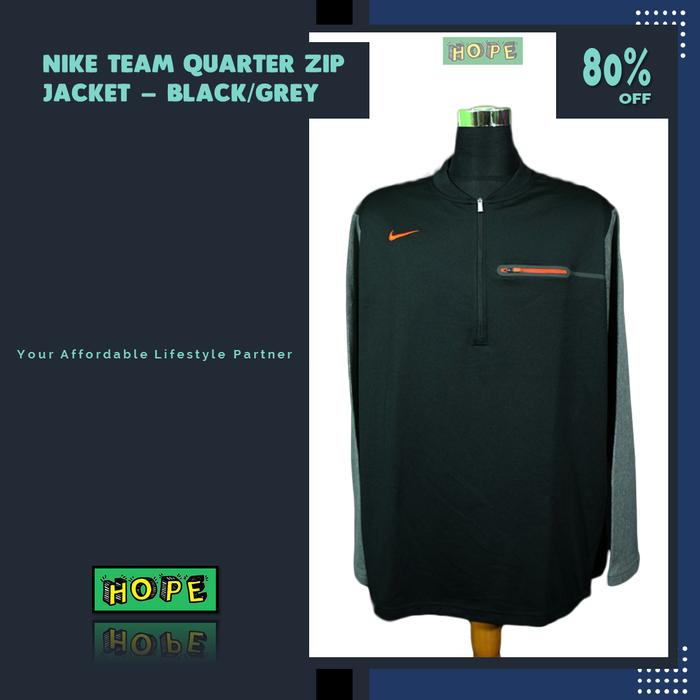 Original BNWOT Nike Team Quarter Zip Jacket - Black/Grey