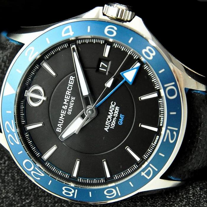 baume & mercier clifton club dual time jam pria