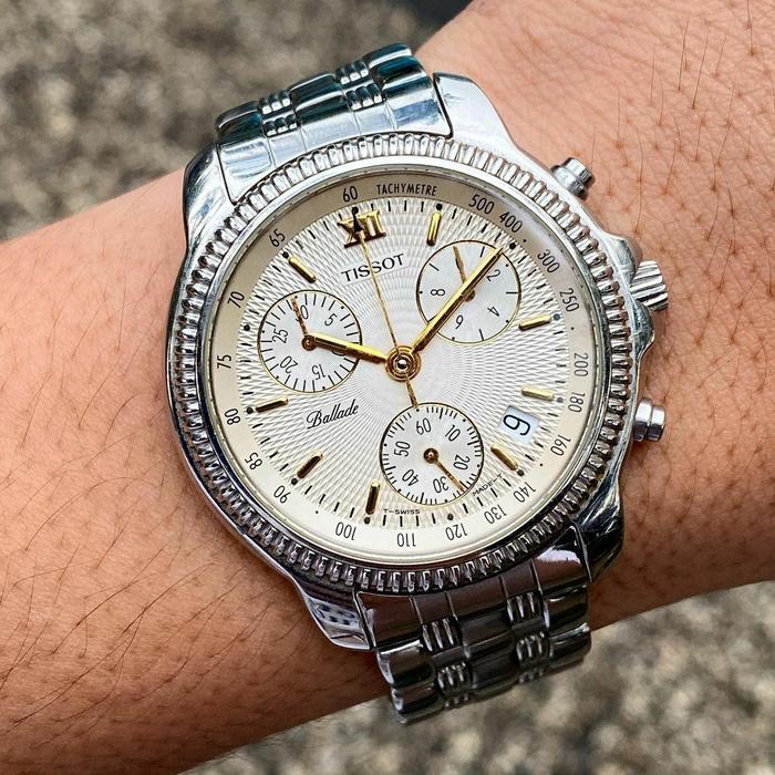 jam tangan TISSOT BALLADE chronograph Sapphire crystal glass Quartz