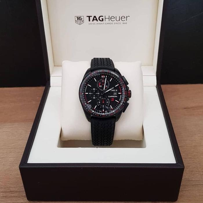 TAG HEUER CARRERA CALIBER 16 SENNA SPECIAL EDITION jam pria