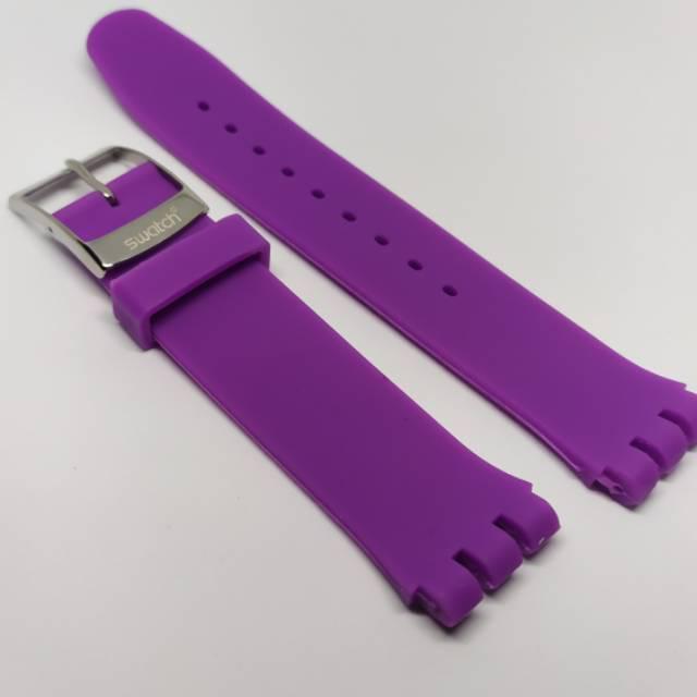 STRAP TALI JAM TANGAN SWATCH UKURAN 19MM RUBBER SILICONE STRAP 19MM