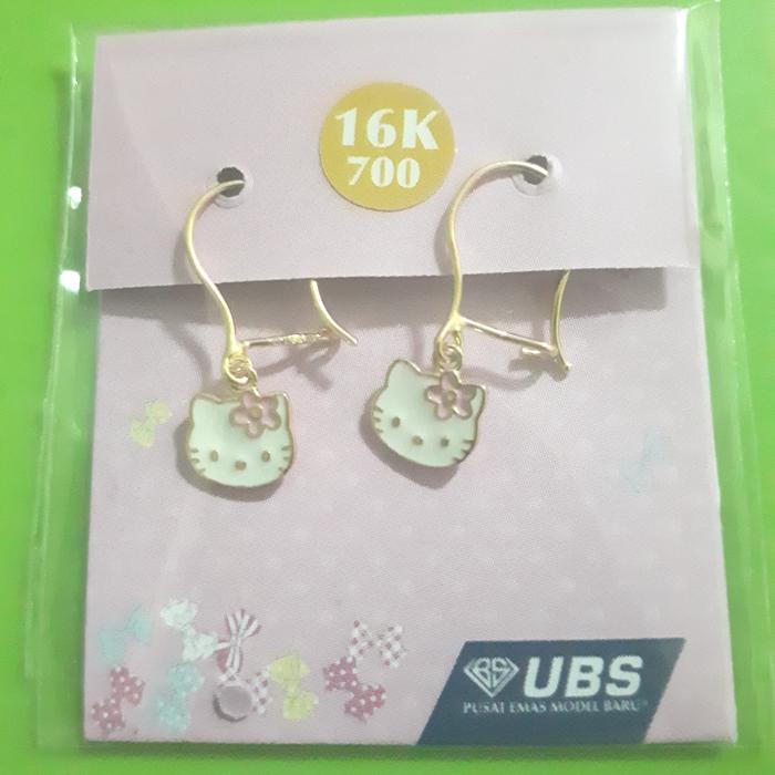 Anting anak hello kitty UBS 16K kadar 700