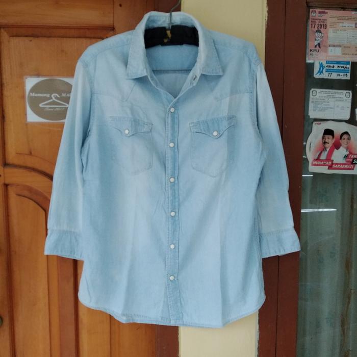 Jual Denim Shirt Hare Woman Size M