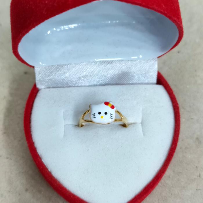 cincin anak gambar hello kitty 0,5 gram emas muda