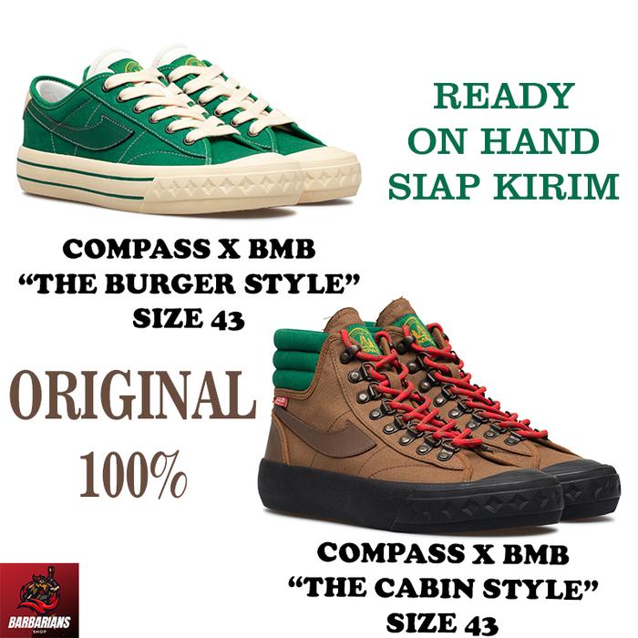 Sepatu Compass Retrograde BMB Low Hi The Burger Cabin Style 43 High Lo