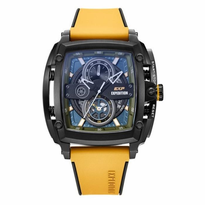 Jam Tangan Pria Expedition EXP 3008/ E3008 Original Yellow Green