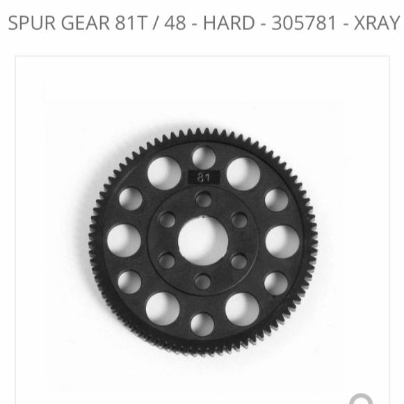 305781 Xray offset spur gear 81T /48P Hard