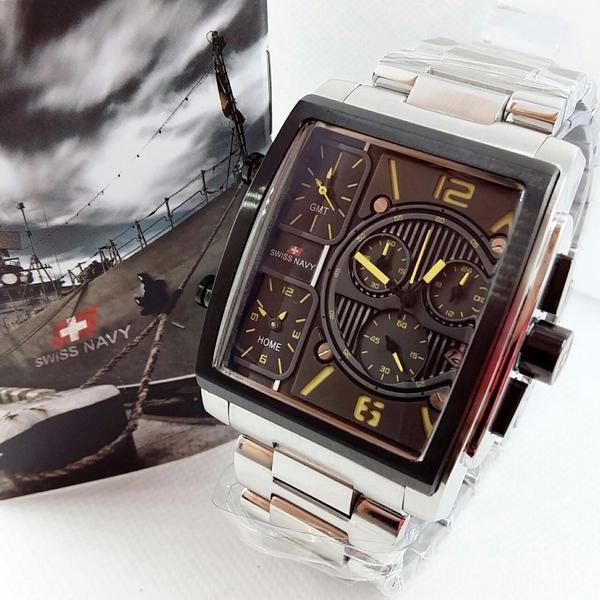 Jam Tangan Swiss Navy SN 8949 Pria Original. Triple Time