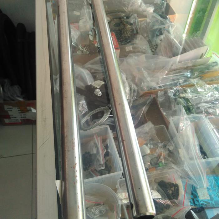 Seatpost 25,4 60cm besi chroom