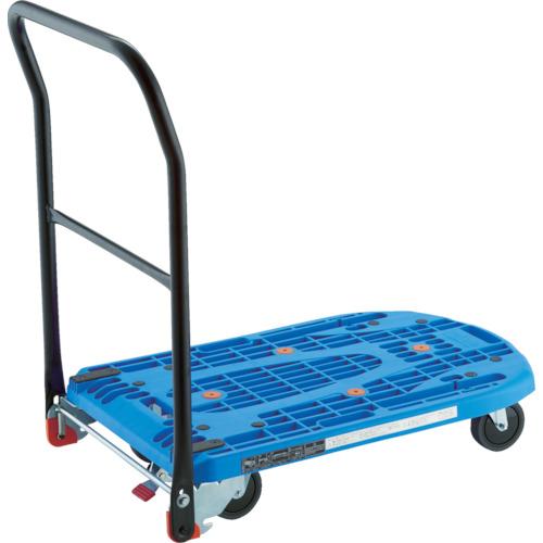TRUSCO Light-Duty Resin Platform Truck w/Foldable Handle MPK-720F2J-B