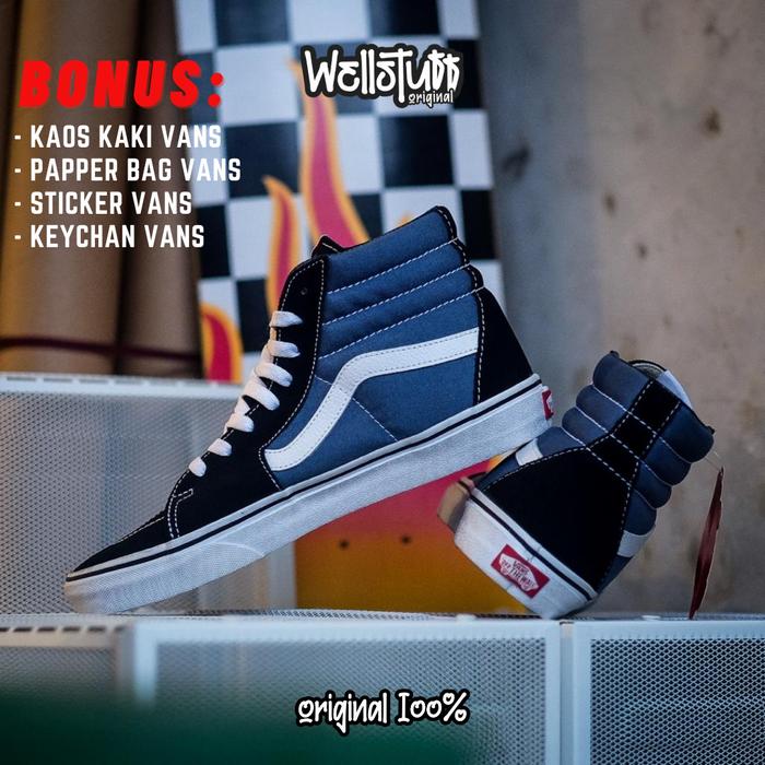 Vans Sk8 High Navy Original Vans Sk8 Hi Navy Original