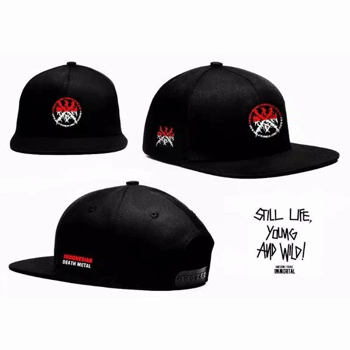 Topi Snapback Bordir IDDM Indonesia Death Metal